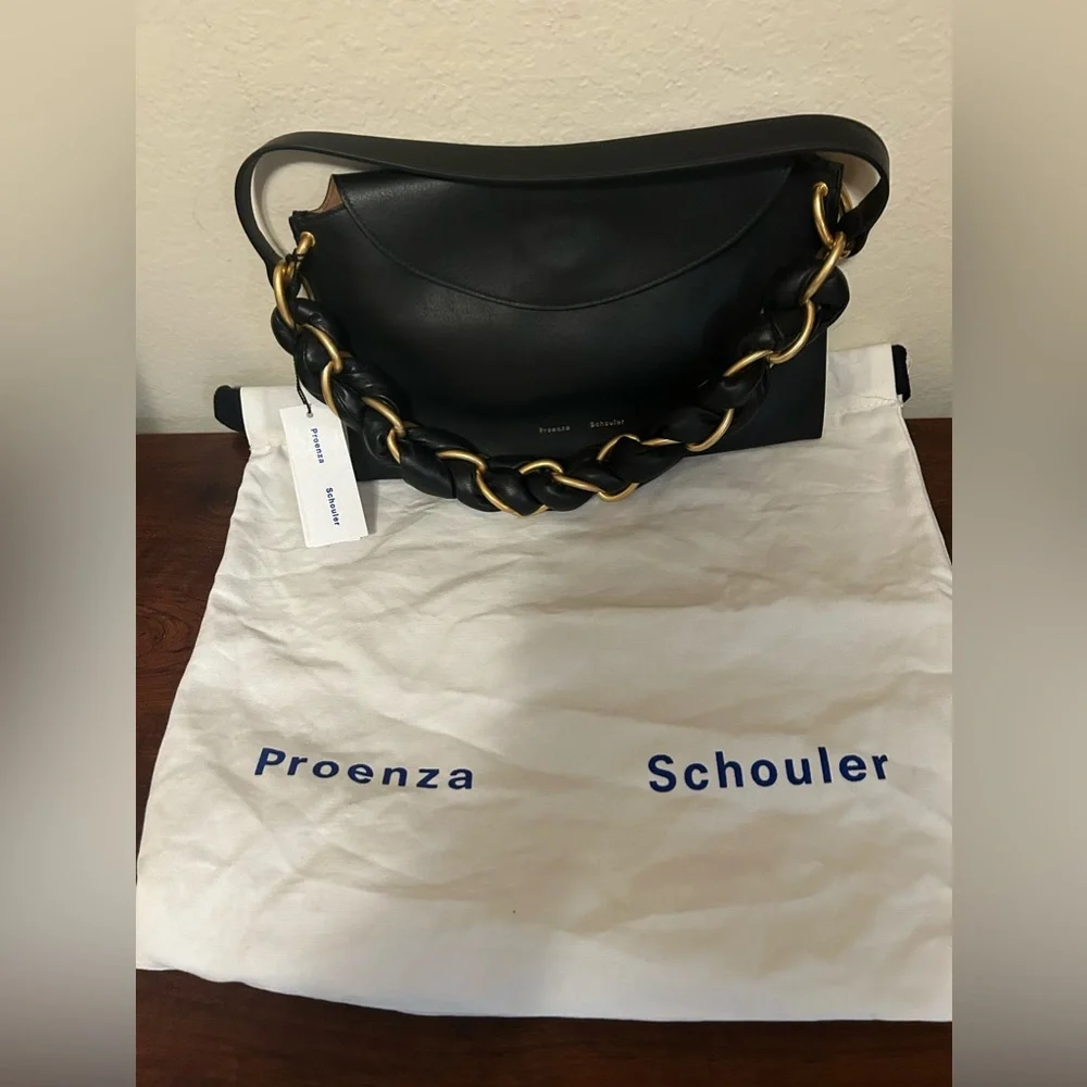 🎁SOLD🛍️Proenza Schouler NWT Braided Chain Leather
Shoulder Bag - Picture 7 of 8